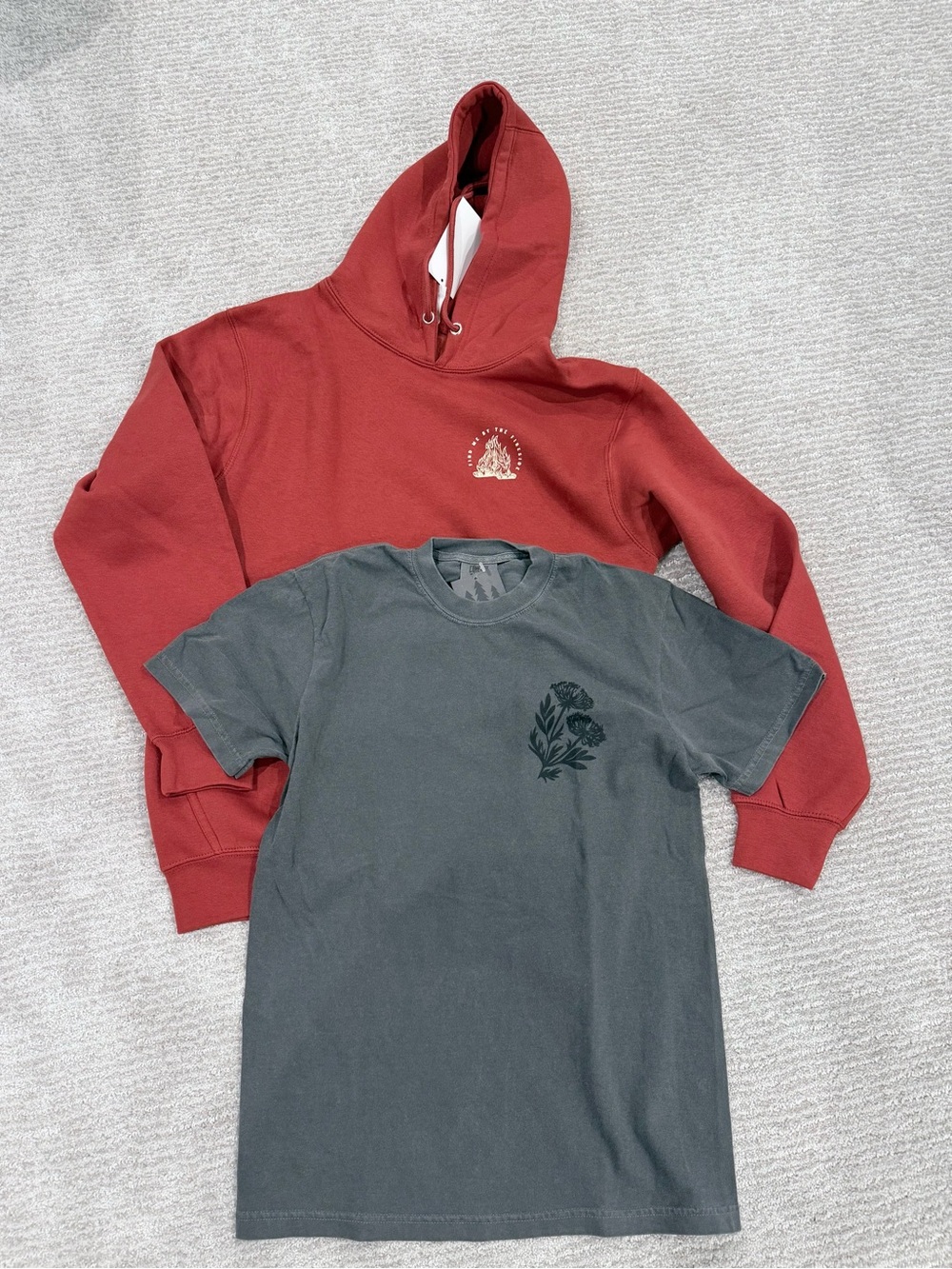 Mountain life hoodie and T shirt